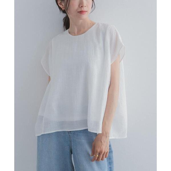 ブラウス シャツ 半袖 レイヤードフレンチブラウス レディース