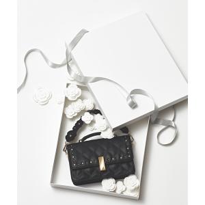 ショルダーバッグ バッグ ミニ 「リュタン」ビジュースタッズミニショルダー レディース