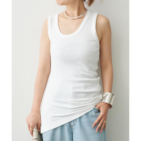 tシャツ 「AGOLDE / エーゴールドイー」TWISTED POPPY TANK レディース