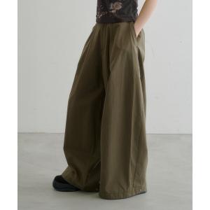 ワイドパンツ パンツ 「WEB先行/3サイズ展開/高身長サイズ/低身長サイズ」バレルレッグツイルパンツ レディース