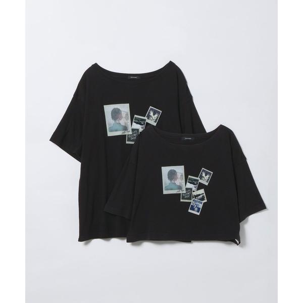 tシャツ 半袖 ArtフォトコラージュボートネックプリントTEE/1055890 レディース
