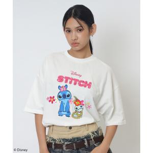 tシャツ 半袖 「Disney/ディズニー/スティッチ」オーバーＴシャツ レディース メンズ