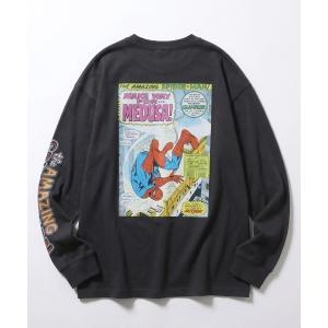 tシャツ 2026AW MARVEL/マーベル DC/ディーシー スパイダーマン/バットマン/スーパーマン オーバーサイズ 袖プリント ロンT 長袖Tシャツ メンズ レディース