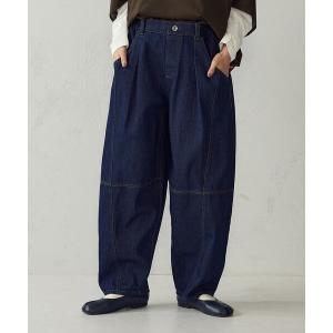 ワイドパンツ ジーンズ デニム デニムパンツ デニム カービーパンツ レディース