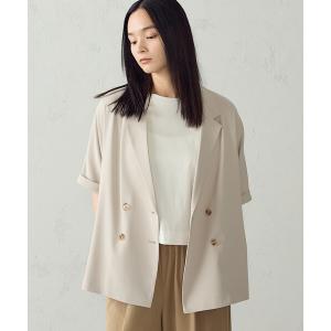 ジャケット テーラードジャケット 「UVカット・吸水速乾・接触冷感」半袖シャツジャケット/セットアップ対応 レディース
