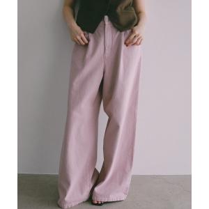 ワイドパンツ ジーンズ デニム デニムパンツ 「セットアップ可能」Apbデニムフレアーパンツ レディース