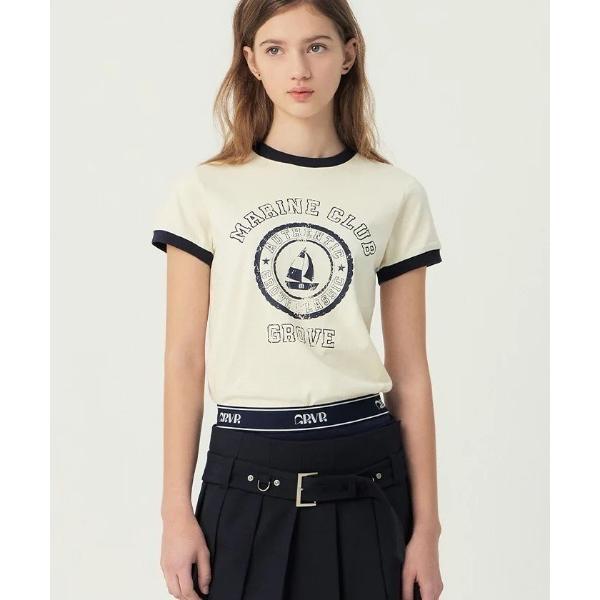 tシャツ 半袖 GROVE MARINE RINGER T-SHIRT レディース