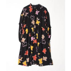 「Ted Baker」 長袖ワンピース 2 ブラック レディース