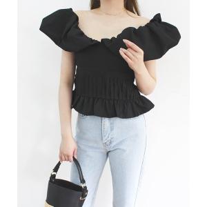 「MODE ROBE」 半袖カットソー FREE ブラック レディース