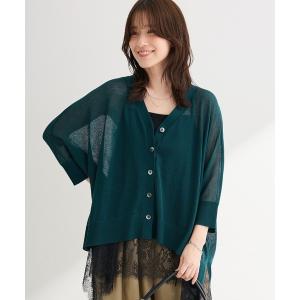 カーディガン uvカット 「UVカット」ボックスゆったりカーディガンII レディース
