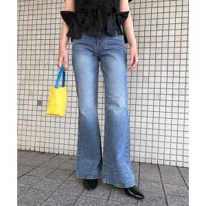 ワイドパンツ ジーンズ デニム デニムパンツ 「Narcissus」ブーツカットデニム / パンツ レディース ストレッチ レディース
