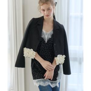 ジャケット テーラードジャケット many frill jacket / 裾フリルジャケット レディース