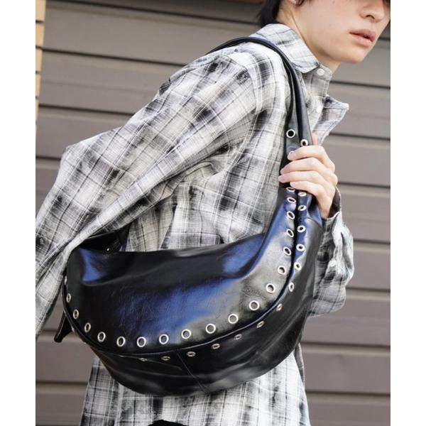 ショルダーバッグ 「Chikashitsu +」eyelet cross bag / 「チカシツプラ...