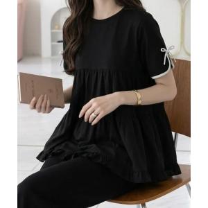tシャツ 半袖 ティアードトップス レディース