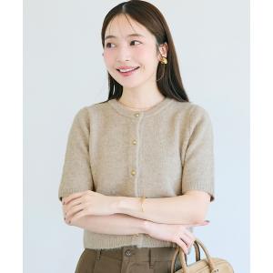 カーディガン 半袖 ゴールドボタン半袖ニットカーディガン レディース｜ZOZOTOWN Yahoo!店