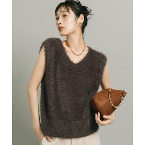 ベスト ジレ 夏 シャギーニットVネックベスト レディース｜ZOZOTOWN Yahoo!店