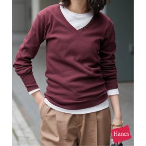 tシャツ 「2枚セット」HANES/ヘインズ SLOBE別注 2PACK リブロンTEE レディース