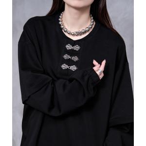 tシャツ 「Ryoooコラボ」チャイナメタルボタンプルオーバー メンズ レディース