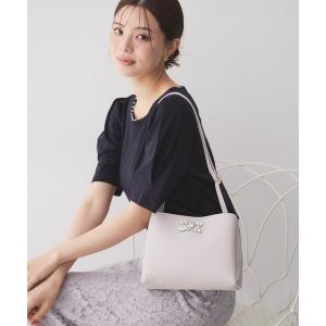 ショルダーバッグ バッグ 「軽量」ビジュー付きミニショルダー レディース