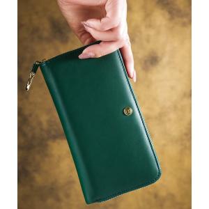 長財布 財布 「BARCOS/バルコス」GLウォレット ホースレザーコンパクト長財布「カバロ ベルデ」 レディース メンズ