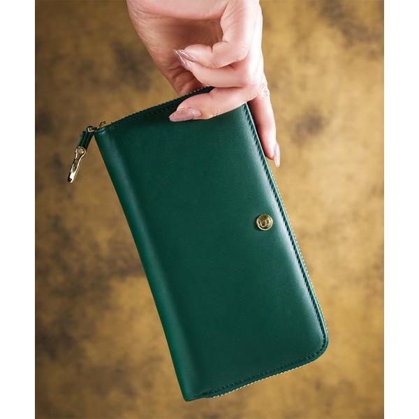 長財布 財布 「BARCOS/バルコス」GLウォレット ホースレザーコンパクト長財布「カバロ ベルデ...
