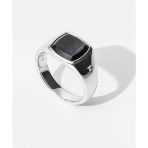 指輪 リング 「TOM WOOD / トムウッド」Kay Ring Blue Hawk Eye / ブルーホークスアイ シルバー リング レディース メンズ