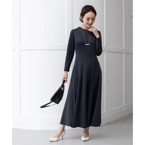 「ur's」 長袖ワンピース M ネイビー レディース
