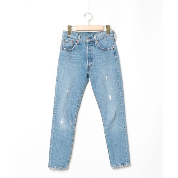 「Levi's」 スキニーデニムパンツ 24inch ブルー レディース