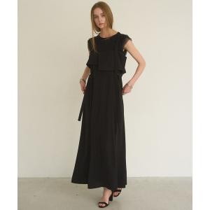 ワンピース Panel Cover Belt Dress