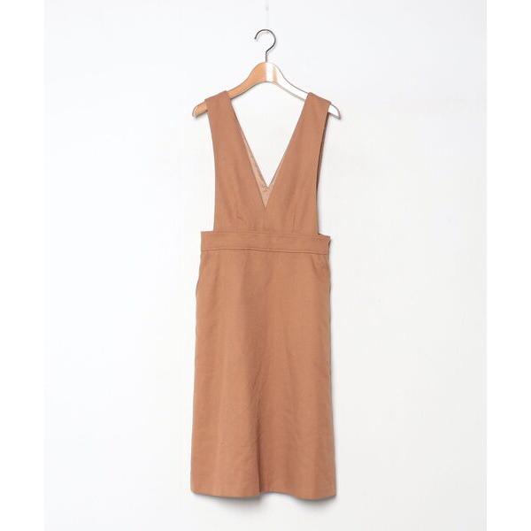 「NATURAL BEAUTY BASIC」 サロペットスカート SMALL ブラウン レディース