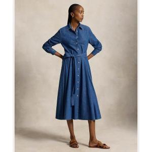 ラルフローレン シャツワンピース シャンブレー タイウエスト シャツドレス｜ZOZOTOWN Yahoo!店