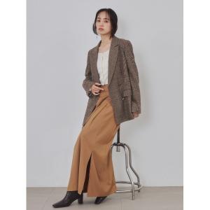 ロング スカート ハイウエストタックドレープスカート