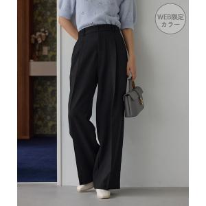 ワイドパンツ パンツ 美easyウーリッシュワイドパンツ/WEB限定カラー・セットアップ対応 レディース