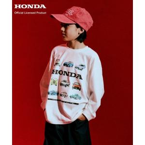 tシャツ 「Honda」「90-160cm」綿100% 長袖 Tシャツ「PAIRMANON STREET」 キッズ 子供服 男の子 女の子
