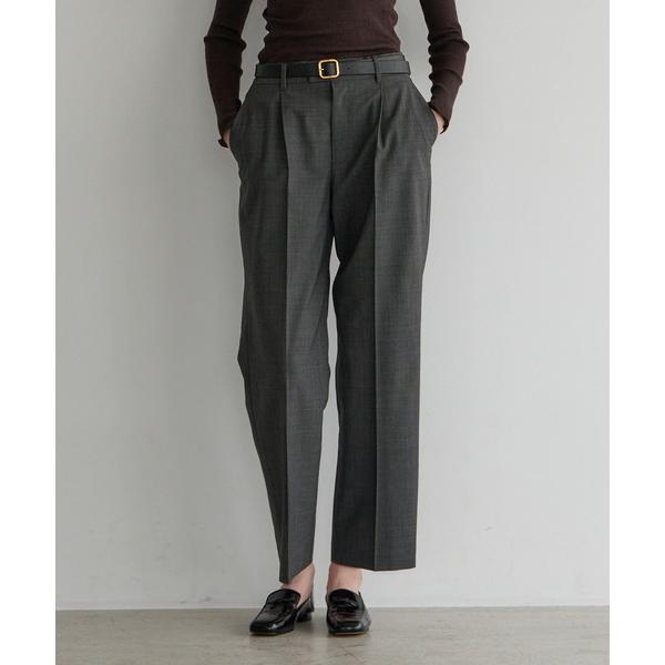 パンツ ワンタックストレートパンツ（セットアップ可） レディース