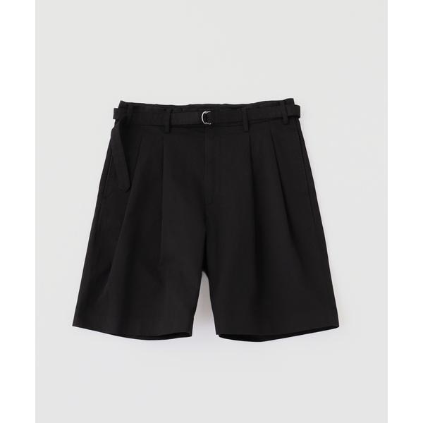 パンツ TWILL BELTED 2プリーツ ショーツ メンズ レディース