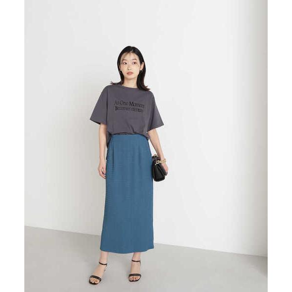 「NATURAL BEAUTY BASIC」 タイトスカート MEDIUM ブルー レディース