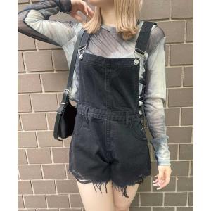 「SPIGA」 オーバーオール MEDIUM ブラック レディース