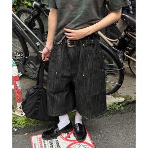 ワイドパンツ パンツ DOUBLE KNEE DENIM JORTS／ダブルニー デニムジョーツ メンズ レディース