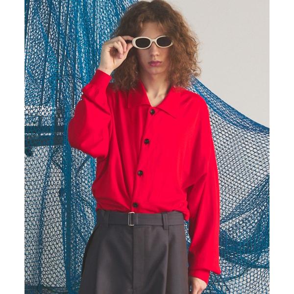 カーディガン 「UNISEX」Sea Island Cotton Prime-Over Collar...