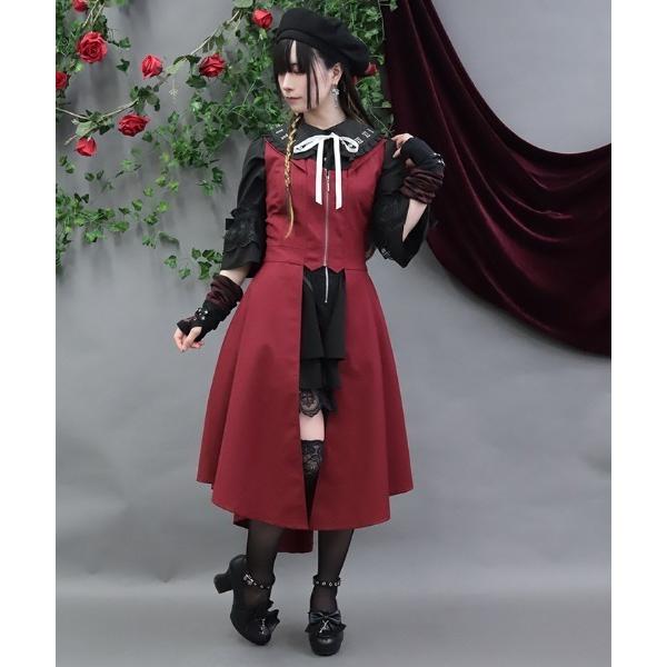 ベスト ジレ 燕尾デザインロングベスト レディース