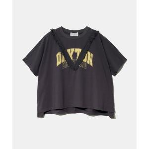 tシャツ 半袖 CUBE SUGAR/キューブシュガー　26/-天竺フリンジヤッコTEE レディース