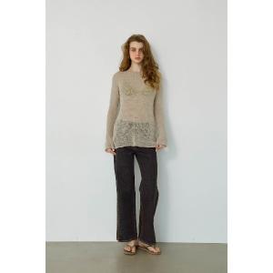 ジーンズ デニム デニムパンツ Slit Hem Denim Pants /フィルターデニム レディース