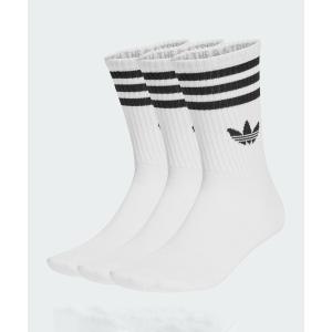 アディダス　adidas 靴下 スリーストライプス クルーソックス 3足組 靴下 / アディダスオリジナルス adidas Originals メンズ レディース