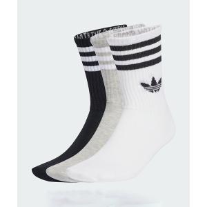 アディダス　adidas 靴下 スリーストライプス クルーソックス 3足組 靴下 / アディダスオリジナルス adidas Originals メンズ レディース
