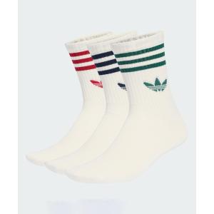 アディダス　adidas 靴下 スリーストライプス クルーソックス 3足組 靴下 / アディダスオリジナルス adidas Originals メンズ レディース