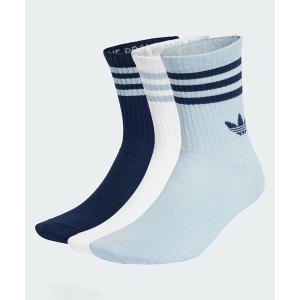 アディダス　adidas 靴下 スリーストライプス クルーソックス 3足組 靴下 / アディダスオリジナルス adidas Originals メンズ レディース