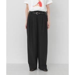 ワイドパンツ パンツ スリータックワイドパンツ レディース