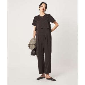 オールインワン 「size SHORT/TALLあり」レイヤード オールインワン ストレッチ レディース