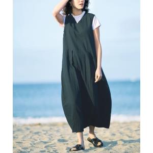ワンピース ｍｅｎｓｈａ！　ガーゼでドレスアップ！リネン混コクーンワンピース